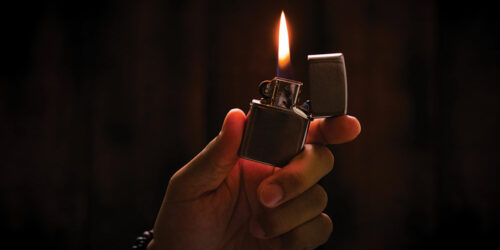 Comparison between reusable match or lighter